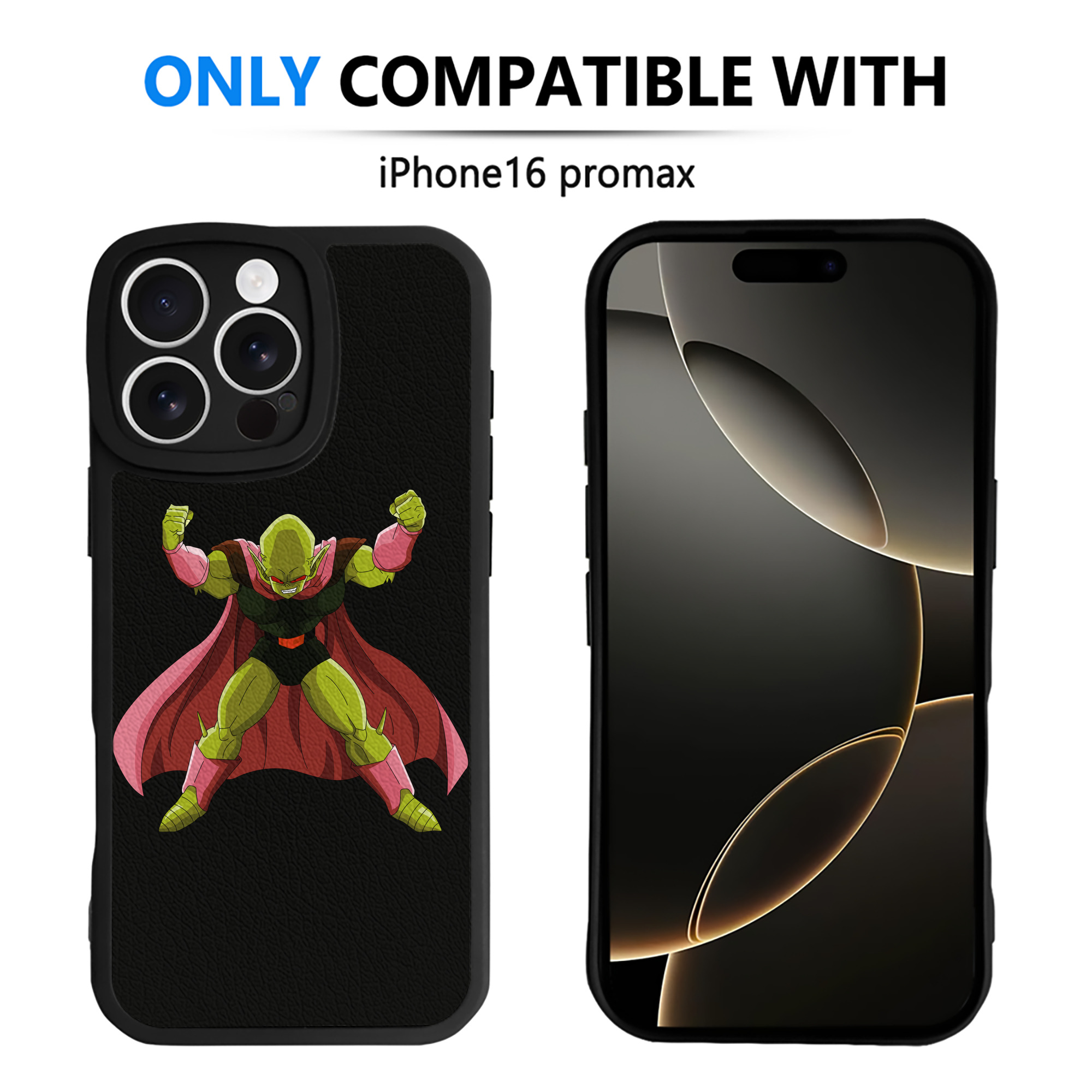 （画像用） ドラゴンボール DRAGON BALL 【iPhone 16シリーズ対応】シリコンスマホケース（レザー調） 材質：シリコン
